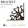 Linton Arts Octopus Cast Iron Shelf Brackets – 7.04"x7.04" Decorative
