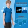 MEETWEE Jungen Rash Guard Kurzarm Kinder Badeshirt UV Schutz UPF