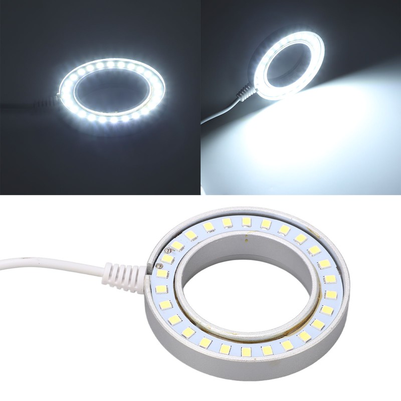 LED Ring Light Adjustable for Stereo Microscope Industrial Camera Imaging