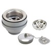 Ambassador Marine Straight Sink Drain with Brushed Finish, 1 1/4-Inch