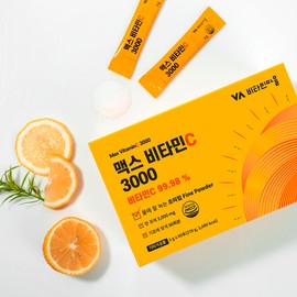 Vitamin Village Max Vitamin C 3000 powder, 90 packets for 3 months, 2 units / 비타민마을 맥스 비타민C 3000 분말 3개월분 90포, 2개