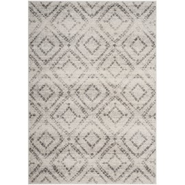 Safavieh Adirondack Collection ADR131C Light Grey Vintage Geometric Area Rug (8' x 10')