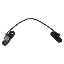 Window Restrictor Lock, Kids Window Door Lock Child Safety Security Wire Catch with Screw Keys for Children Baby Safety, Home Public (Black)