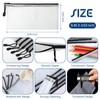 200 Pieces A6 Mesh Zipper Pouch Mesh Pouches Bulk Mesh