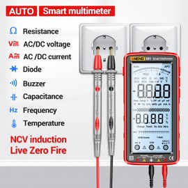 ANENG Digital Multimeter Tester Auto-Ranging TRMS 6000 Counts Voltmeter Smart Rechargeable Meter Measures AC/DC Current,NCV,Voltage,Ohm,Amp,Resistance,Diodes,Countinuity,Capacitance,Temperature