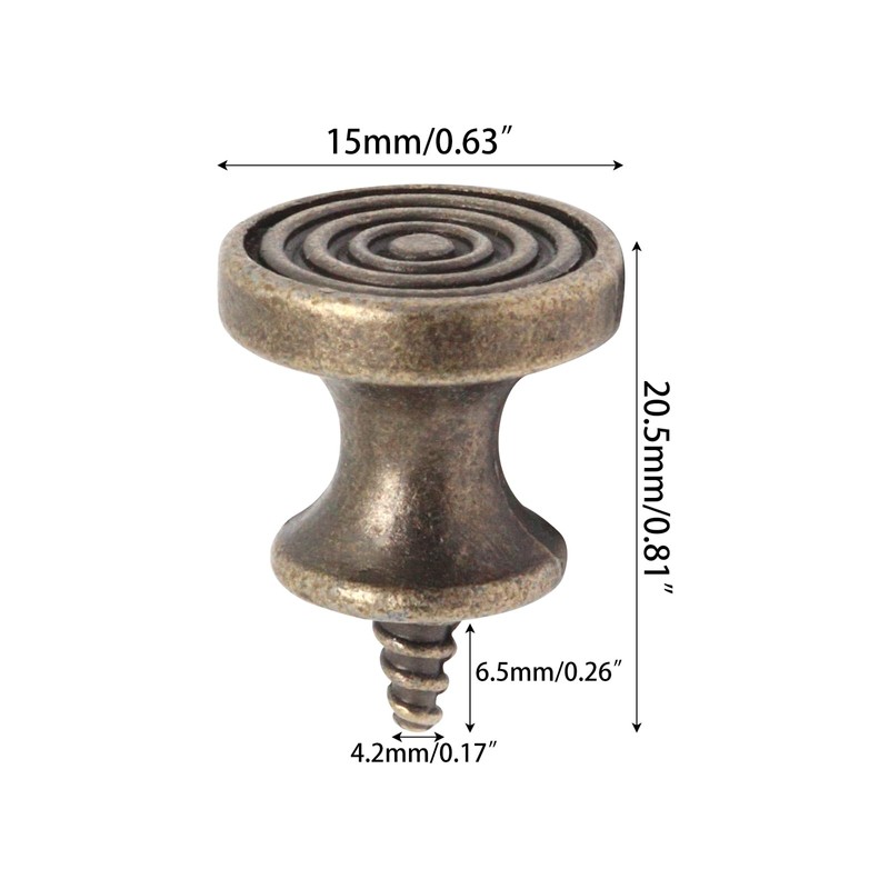BUXIMN 12pcs Mini Drawer Pulls, Small Knobs for Jewelry Box,