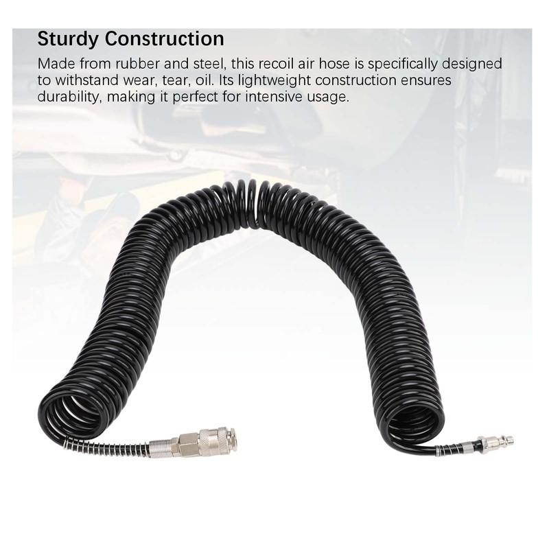 Recoil Air Hose 12m Tangling Resistant Recoil Air Compressor Hose