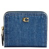 Coach Women's Billfold Wallet Bi-Fold, B4/Deep Blue, One Size