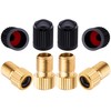 MEAJOO 4PCS Brass Presta Valve Adapter, Convert Presta to Schrader
