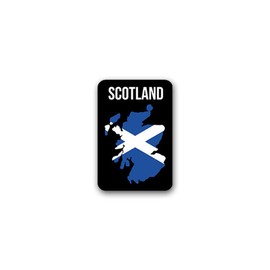 Sticker Scotland Alba Edinburgh Country Outline 5 x 7 cm A2585