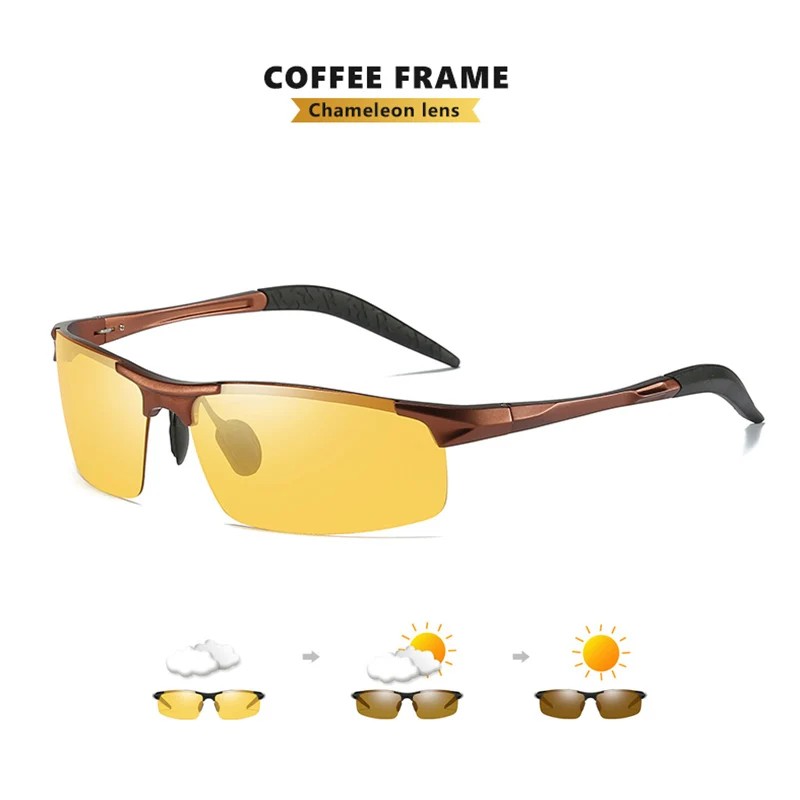 Yellow Lens Driving Glasses for Low-Light Use – Semi-Polarized Anti-Glare