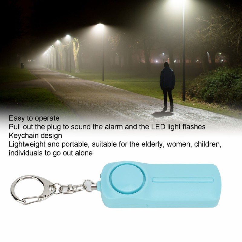 Mini Personal Alarm Keychain with 130dB Loud Siren Safety Self