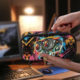 Dngkaoje Farm Tractor Pencil Case for Boys Big Capacity Tractor Print Stationery Pen Bag Pencil Pouch with Multi Pen Slots for School Office Supplies Pen Box Desk Organizer Stationery School Supplies