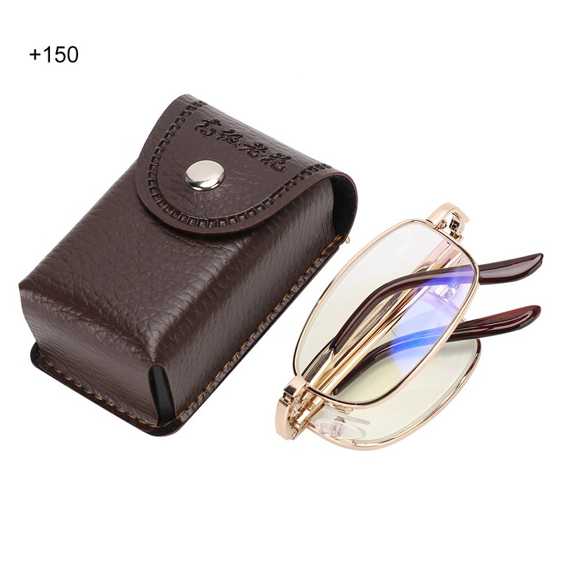 Folding Presbyopic Glasses Blue Light Blocking Anti Fatigue Reading Glasses