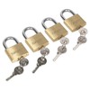 Sealey S0992 Key Alike Brass Body Padlock with Brass Cylinder,