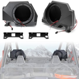 SAUTVS Sport Speaker Enclosures for Polaris RZR PRO XP, Rear 6.5" Speaker Pods Panels with Metal Mount Brackets for Polaris RZR PRO XP XP4 LE 2020-2024 Accessories (2PCS)