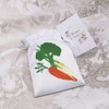 Azeeda 18cm 'Broccoli Carrots And Spring onions' Satin Drawstring Bag/Pouch