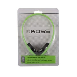 Koss Koss KPH7G Portable On-Ear Headphone with Adjustable Headband - Green, 8.7 x 6.2 x 2.0
