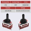 LALOCAPEYO Waterproof 12 Volt Instantaneous Toggle Switch (ON)- Off -