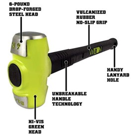 Wilton B.A.S.H 16" Sledge Hammer, 6 Lb (20616)