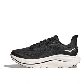 HOKA Men's Clifton 10 Wide Trainers, Black White, 44 EU