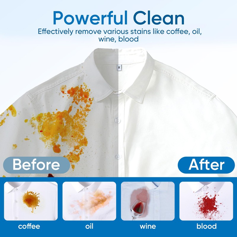 Fragrance Free Laundry Detergent Sheets Travel Eco-friendly 300 Loads Fisroa