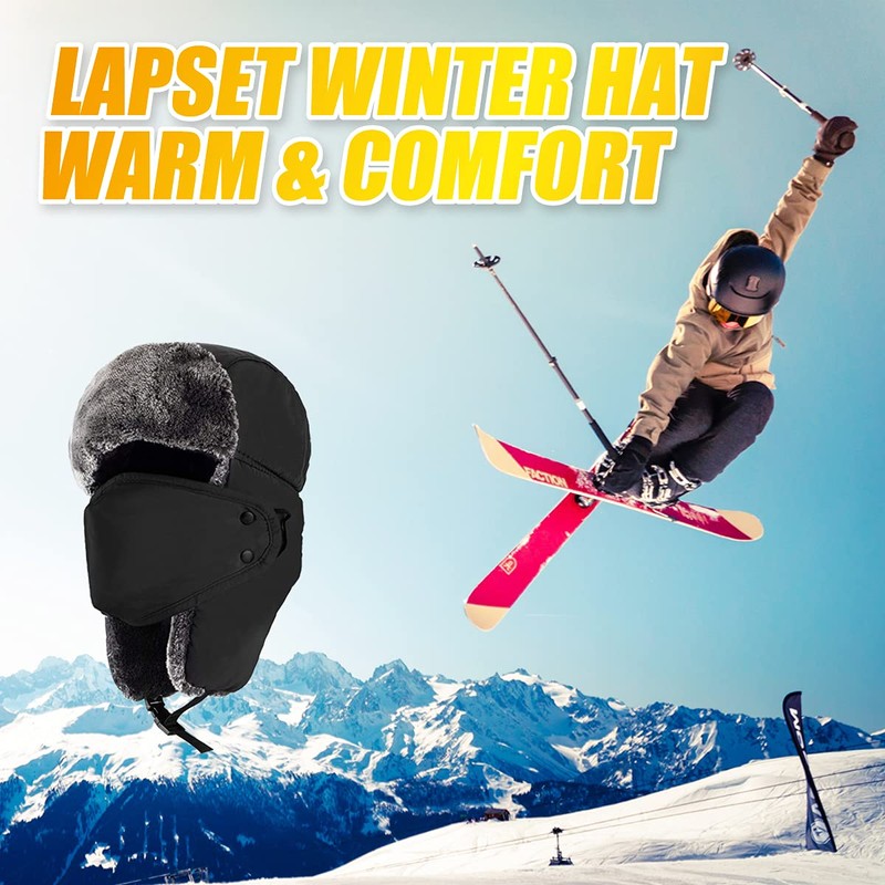 lapset Pilot Cap, Flying Hat, Flight Cap, Climbing Hat, Cold