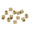sourcing map Knurled Insert Nuts, 120Pcs M2 x 3mm L