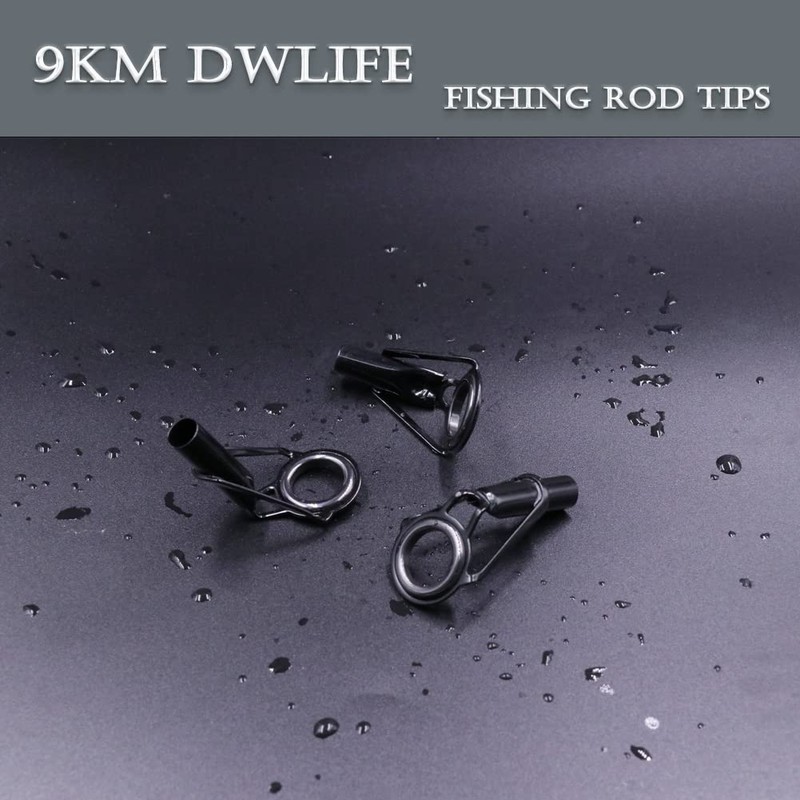 9KM DWLIFE Fishing Rod Tip Eyes Repair Kit Stainless Steel