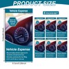 Motiskyy 6 Pcs Vehicle Mileage Log Book for Car Auto