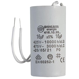 Ducati MOTOR RUN CAPACITOR, NO STUD, LDS, 16UF | FILM CAPACITORS MOTOR RUN, 1 X QTY - 4.16.10.99.06