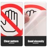 FOMIYES 10 Pieces No-Touch Sign Stickers Dont Touch Warning Sign