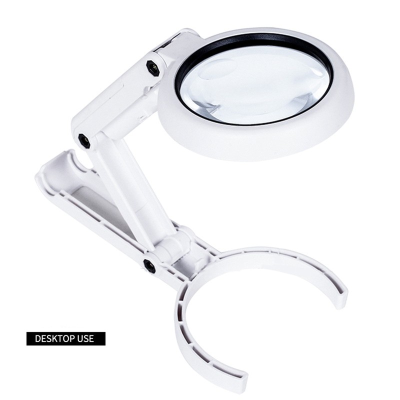 Magnifying Glass LED 5X 11X Magnification Magnifier Lens Adjustable for