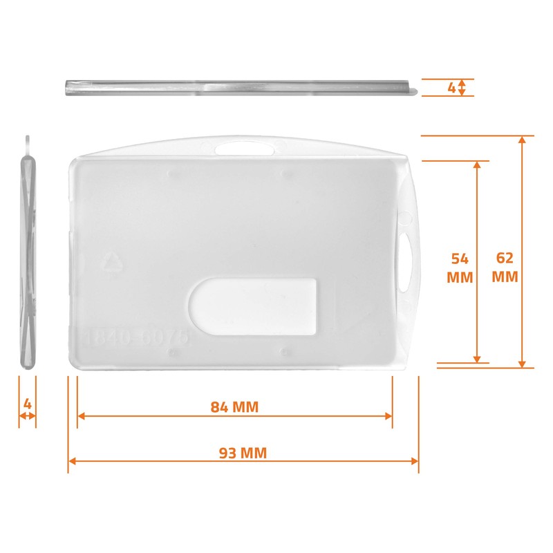 Karteo ID Card Holder Horizontal and Vertical [Pack of 5]