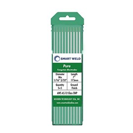 Green TIG Welding Tungsten Electrode Assorted 10 pack (1/16" 3/32", each 5) Pure