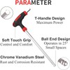 KEWAYO 3 PCS T-Handle Allen Wrench Set 4mm、 5mm 、6mm