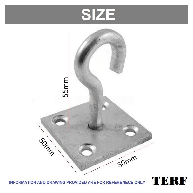 TERF® Heavy Duty Galvanised Hook On Plate 50mm (2 inch)