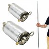 HEALLILY 2pcs Pocket Wand Metal Retractable Magic Wand Stage Props