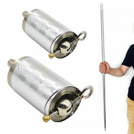 HEALLILY 2pcs Pocket Wand Metal Retractable Magic Wand Stage Props Expandable Power Props