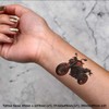 Azeeda 4 x 'Dirtbike-Motorrad' Temporäre Tattoos - Wasserfest, Hautfreundlich &