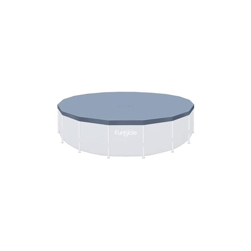Funsicle 18 Foot Durable Round Pool Cover with Adjustable Drawstring