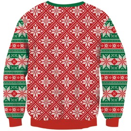 Loveternal Kids Cute Alpaca Print Ugly Xmas Sweater Boys Girls Long Sleeve Knit Sweater Santa Pullover Jumper Tops 7-8 Years, S