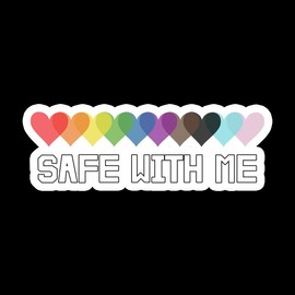 Safe With Me Mini Vinyl Sticker