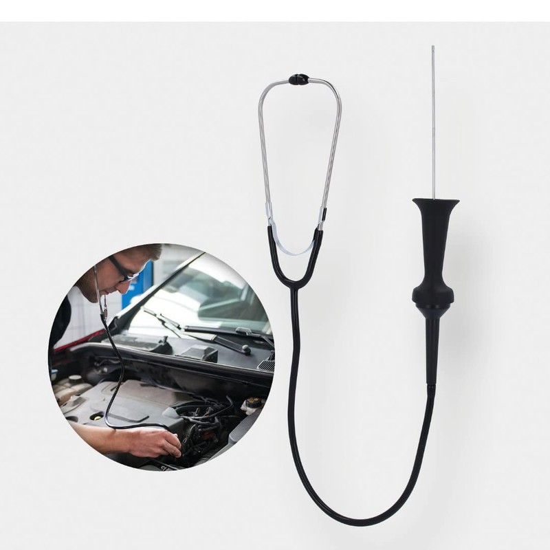 BRILLIANT TOOLS BT586000 Mechanic's Stethoscope [Powered by KS Tools], 3-Piece