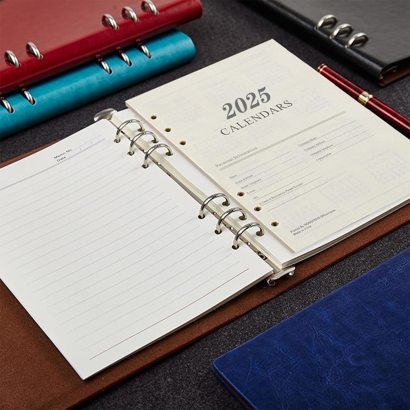 2025 Refill Paper, 176 Sheets A5 Lined Paper Refill Paper
