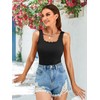 Charmo Tank Top Women's Undershirt Cotton Top with Integrated Bra
