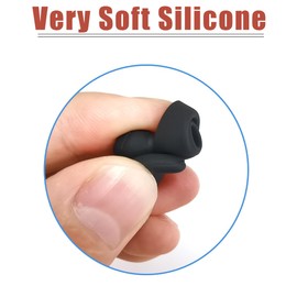 Ganchos de silicona para auriculares Sony WF-1000XM5 de repuesto para auriculares WF-1000XM5 WF-1000XM4 WF-1000XM3, color negro, 3 pares