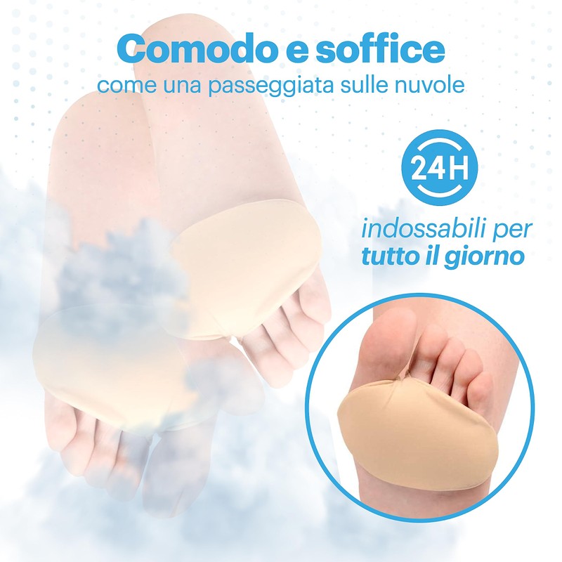 Surus Equipment 2 x Breathable Washable Lycra Fabric Metatarsal Pads