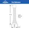 HOMOTEK 30 Pack Spring Door Stopper with Rubber Bumper Satin