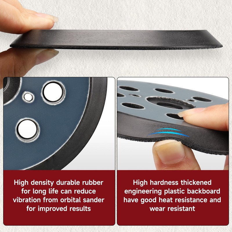 Pack of 2 5 Inch Sanding Discs Random Orbital Sander,